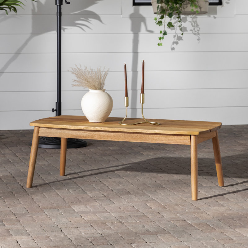 George Oliver Schulenburg Eucalyptus Outdoor Coffee Table & Reviews ...